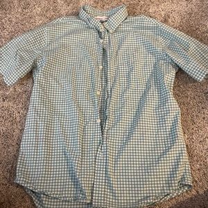 Boys Size 18 Plus Plaid Button Up